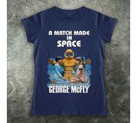 Donna George Mcfly Libro T Shirt Back To The Future Marty Doc Emmett Sci Fi 80s