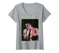 Donna George Michael Live Cover per Coprire Tour 1991 Post Wham! Maglietta con Collo a V