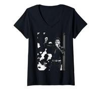 Donna George Michael Live sul Palco 1986 Maglietta con Collo a V