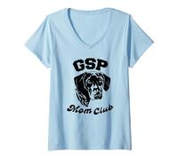 Donna German Shorthaired Pointer Mom Club Maglietta con Collo a V