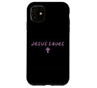 Donna Gesù salva croce sottile cristiana minima fede di Dio Custodia per iPhone 11