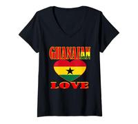 Donna Ghana donna top Ghana ragazza abiti ghanesi per le donne Maglietta con Collo a V