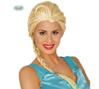 Donna Ghiaccio Principessa Costume Parrucca Bionda Con Inrecciato Fg