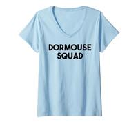 Donna Ghiro Rodent Lover Funny - Dormouse Squad Maglietta con Collo a V