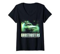 Donna Ghostbusters Halloween Design Ghostbusters Maglietta con Collo a V