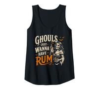 Donna Ghouls Vuole Solo Avere Rum Divertente Bere Halloween Canotta