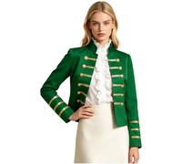 Donna Giacca La Parata Dei Batteristi Costume Medioevale Donne Band Verde M