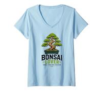 Donna Giapponese Bonsaï arbre Plante BonsaiLover Bonsaï Maglietta con Collo a V