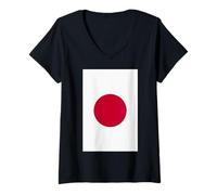 Donna Giapponese Giappone Nippon Nihon Asia Sport Donne Uomini Maglietta con Collo a V