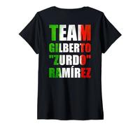 Donna Gilberto Zurdo Ramírez Sánchez The Mexican Style Boxing Maglietta con Collo a V