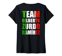 Donna Gilberto Zurdo Ramírez Sánchez The Mexican Style Boxing Maglietta con Collo a V