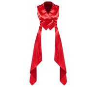 Donna Gilet Steampunk Corpetto Corpetti Gotici Bustier Elegante Da Rosso S