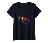 Donna Gillian Anderson & David Duchovny Gli X-Files Michael Grecco Maglietta con Collo a V