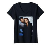 Donna Gillian Anderson David Duchovny X-Files Di Michael Grecco Maglietta con Collo a V