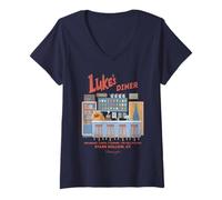 Donna Gilmore Girls Inside Luke's Diner Maglietta con Collo a V