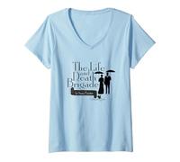 Donna Gilmore Girls The Life And Death Brigade Maglietta con Collo a V, Celeste, S