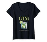 Donna Gin Because I Like My Regrets Crisp Herbal 43% Maglietta con Collo a V