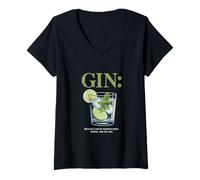 Donna Gin Because I Like My Regrets Crisp Herbal 43% Maglietta con Collo a V