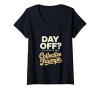 Donna Giorno libero Preferiamo il termine collettivo Triumph Labor Day Maglietta con Collo a V