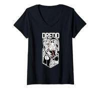 Donna Giudice Dredd Sei Stato giudicato 2000 d.C. Retro Comic Maglietta con Collo a V