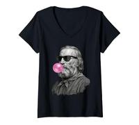 Donna Giuseppe Garibaldi Italia Maglietta con Collo a V