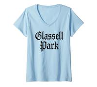 Donna Glassell Park Los Angeles California NELA Nordest LA 323 Maglietta con Collo a V