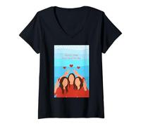 Donna Gli amici rendono tutto migliore Friendship Day BestFriend Maglietta con Collo a V