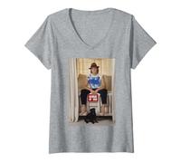 Donna Gli Assassini Nati Naturali salutano Woody Harrelson Michael Grecco Maglietta con Collo a V