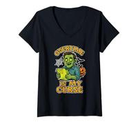 Donna Gli straordinari Sono Il Mio Ufficio Zombie Maledizione Maglietta con Collo a V