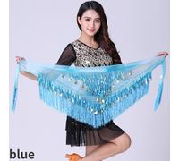 Donna Glitter Rete Paillettes Ventre Danza Nappa Girovita Catena Latino Rétro