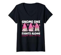Donna GNOME One combatte la malattia eosinofila Rosa da Solo Maglietta con Collo a V