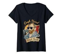 Donna Gogh Difficile O Gogh Casa - Van Gogh Arte Umorismo Maglietta con Collo a V