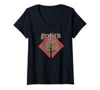 Donna Gojira The Link Single Tree Maglietta con Collo a V