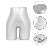Donna Gonfiabile Modello Manichino Flessibile PVC Plastica Argento Sarto Torso
