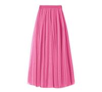 Donna Gonna Tulle Tutu Lunga da Donna in Tulle Gonna A tutù Brillante Elastica Elegante Casual Irregolare Sottogonna A Strati Plissettato Multicolore A-Line Gonna per Feste in Maschera