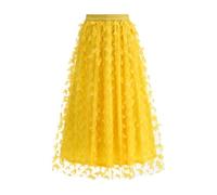 Donna Gonne in Tulle, Abito Lungo da Donna, Casual, Elegante, a Tre Ante, con Linea ad A