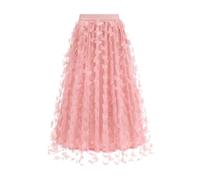 Donna Gonne in Tulle, Abito Lungo da Donna, Casual, Elegante, a Tre Ante, con Linea ad A