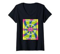 Donna Good Luck Trolls strofina i Capelli per buona Fortuna Maglietta con Collo a V