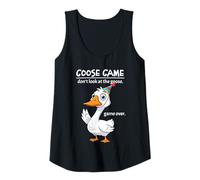Donna Goose Game Don't Look at The Goose Game Over Funny Canotta