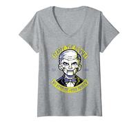 Donna Goosebumps Slappy The Dummy My Attitude Your Problem EST. 93 Maglietta con Collo a V