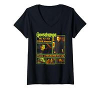 Donna Goosebumps We Are all Your Monsters I Have A Deadline Panels Maglietta con Collo a V