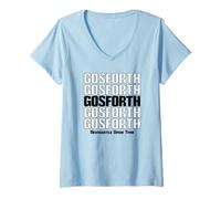 Donna Gosforth Newcastle Upon Tyne Maglietta con Collo a V