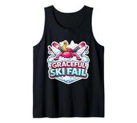 Donna Graceful Ski Fail Divertente Newbie Sciatore Faceplant Sci Canotta