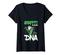 Donna Graffiti Dna Urban - Bomboletta Spray per Boy, Regalo Maglietta con Collo a V