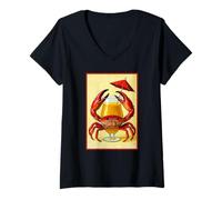 Donna Granchio Party Time Maglietta con Collo a V