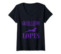 Donna Grand Canyon Lopes | Merchandising Ufficiale NCAA | GCL1005 Maglietta con Collo a V
