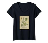 Donna Grand Wormwood Artemisia Absinthium Botanico Maglietta con Collo a V