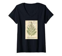Donna Grand Wormwood Artemisia Absinthium Botanico Maglietta con Collo a V