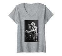 Donna Grateful Dead Live Bob Weir Jerry Garcia Giudizio Maglietta con Collo a V