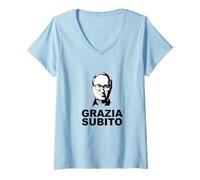 Donna Grazia subito a Mario Roggero Maglietta con Collo a V